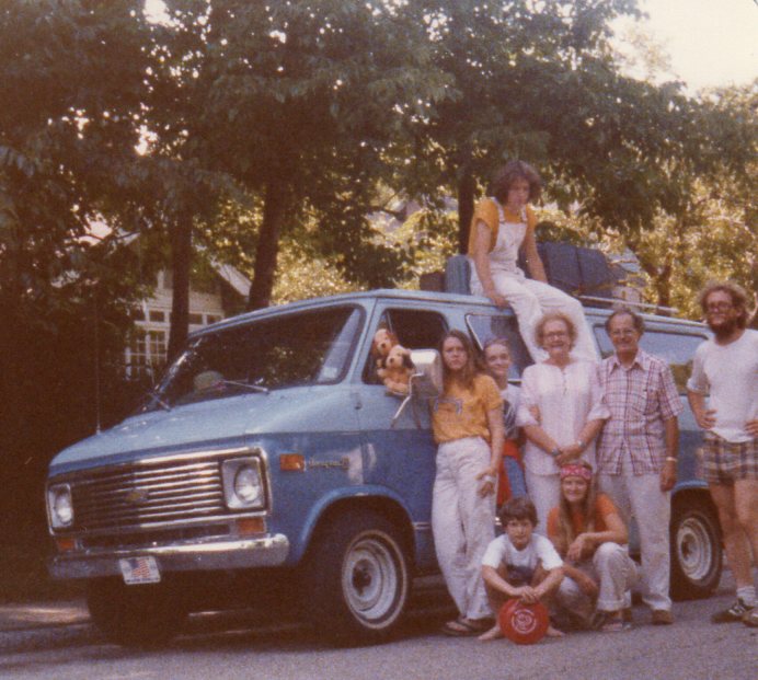 Mom &amp; Dad &amp; Family First Blue Van 1970's20171011